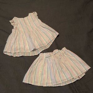 NWOT - Cat & Jack Top and Skirt Set